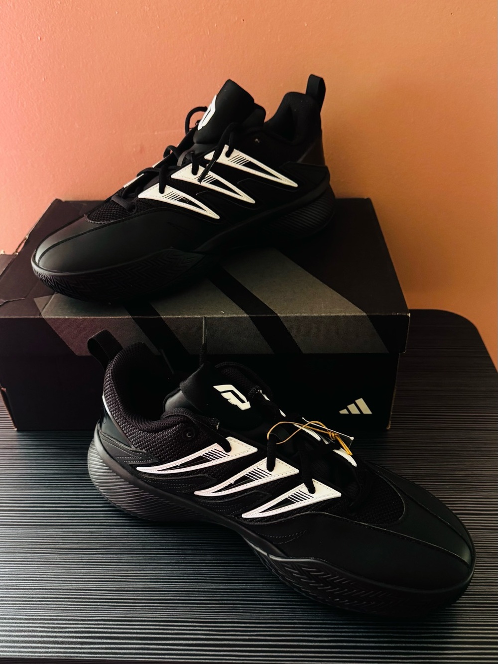 adidas Black Sneakers with White Accents